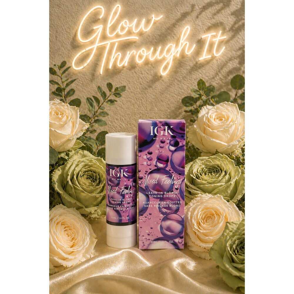 IGK Mixed Feelings Leave-In Blonde Toning Drops 1 oz NEW